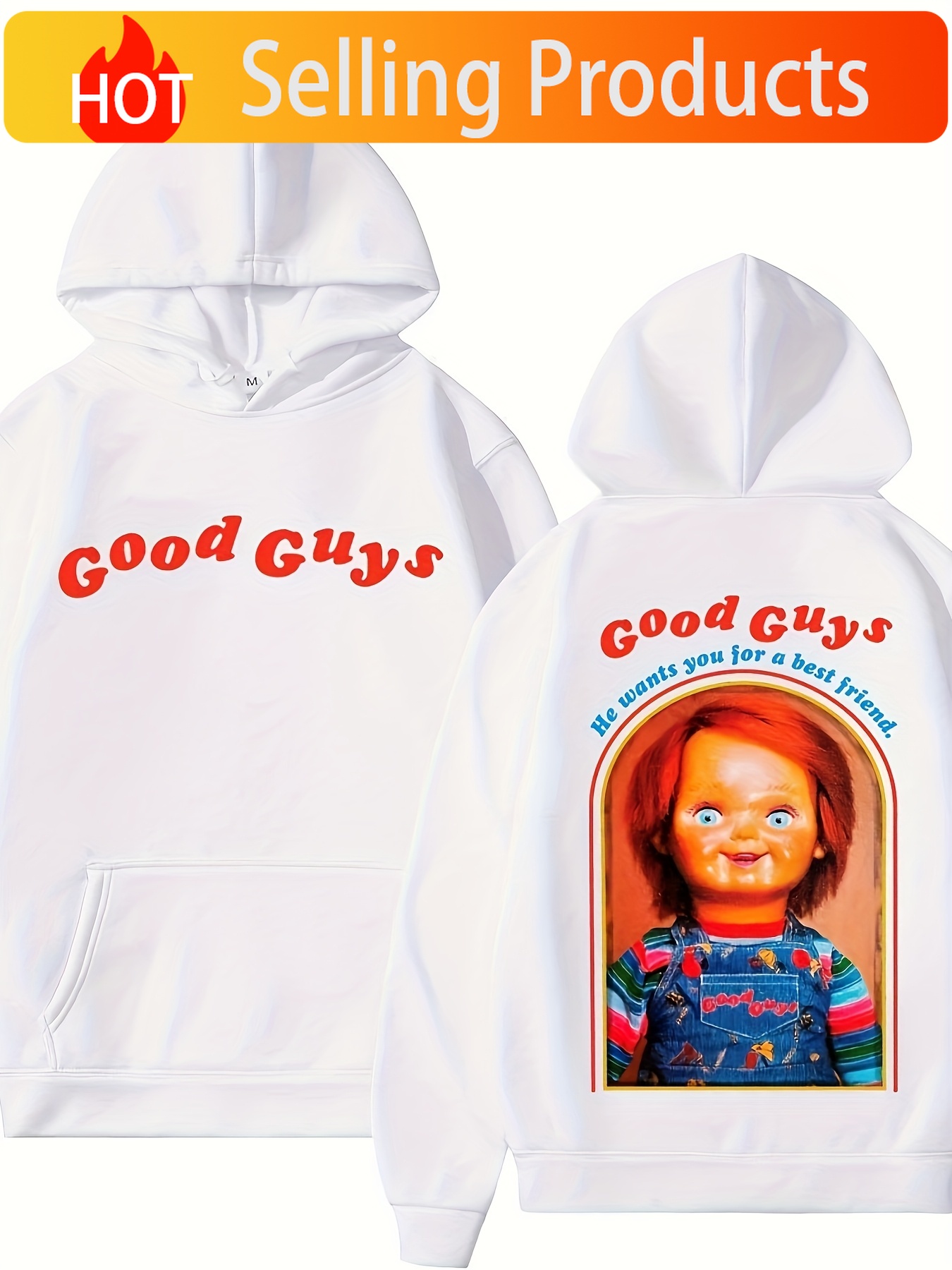 Movies - Hoodie Cetak Bergambar Boneka Permainan Anak-anak