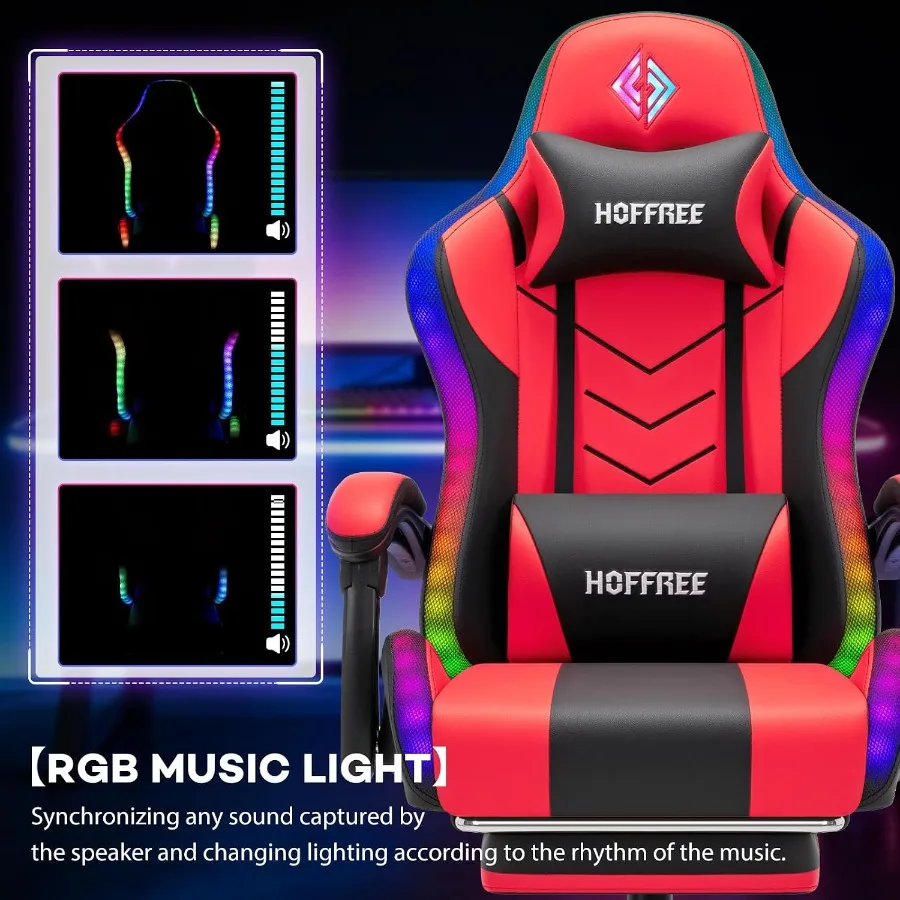 Kursi Gaming RGB dengan Speake - Music ulasan dan harga