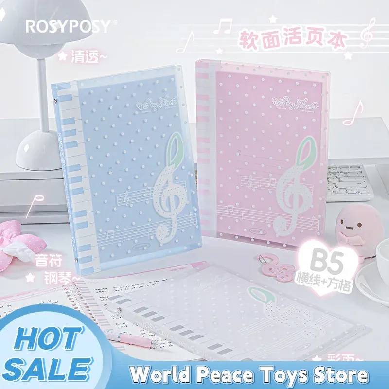 Buku Catatan Loose Leaf Rosypo - Blank Sheet Music Notebook ulasan dan harga