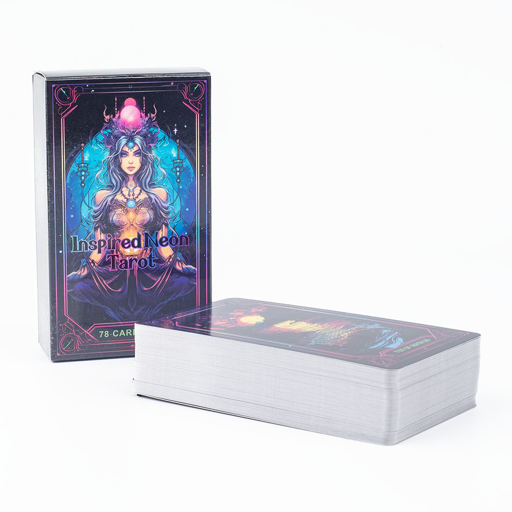 Inspired Neon Tarot Deck 78 Ka - Tarot Deck With Guidebook ulasan dan harga